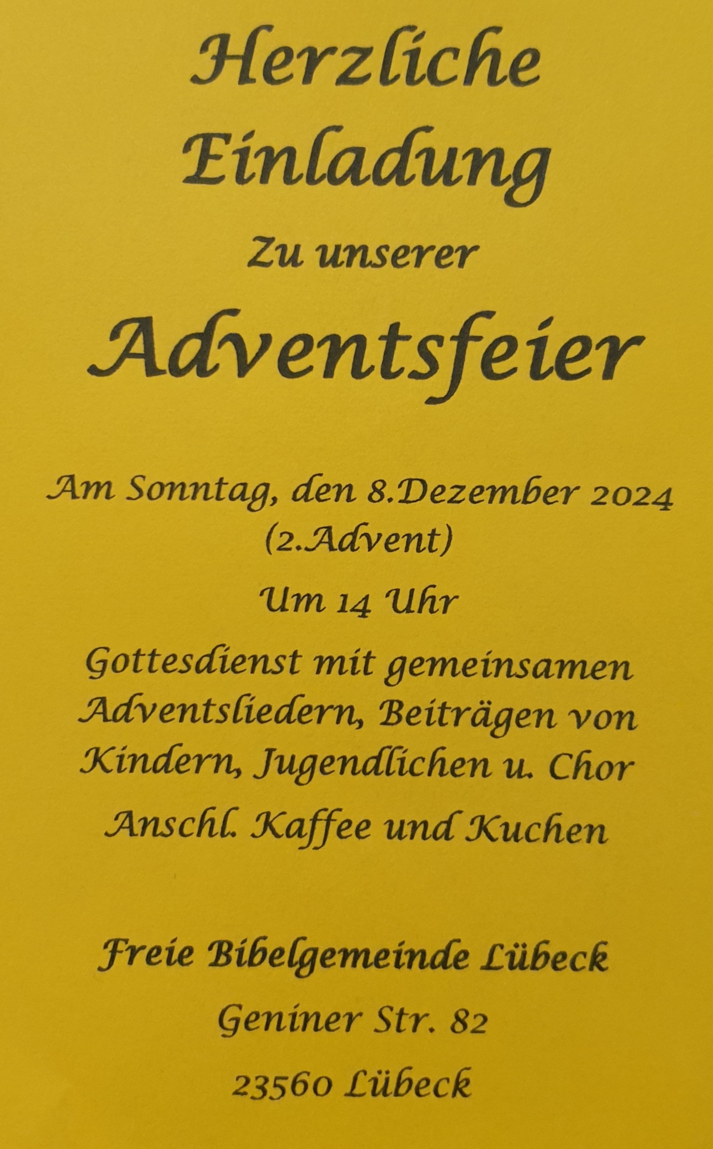 Adventsfeier